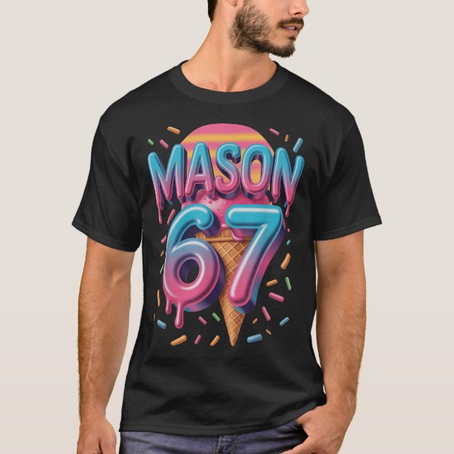 Mason 67 Meme Glass Is Bysebyll Drip _1  T Shirt (Framsida)