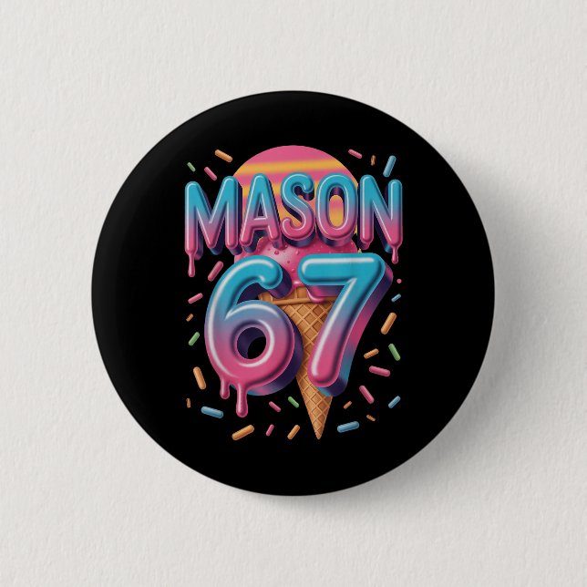 Mason 67 Meme Glass Isglass Bysebyll Dropp _1  Knapp (Framsida)