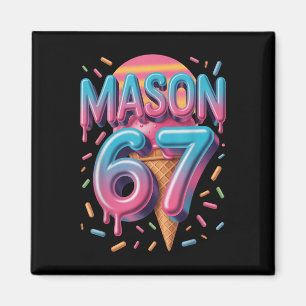 Mason 67 Meme Glass Strömmande Bysebyll _1 Magnet