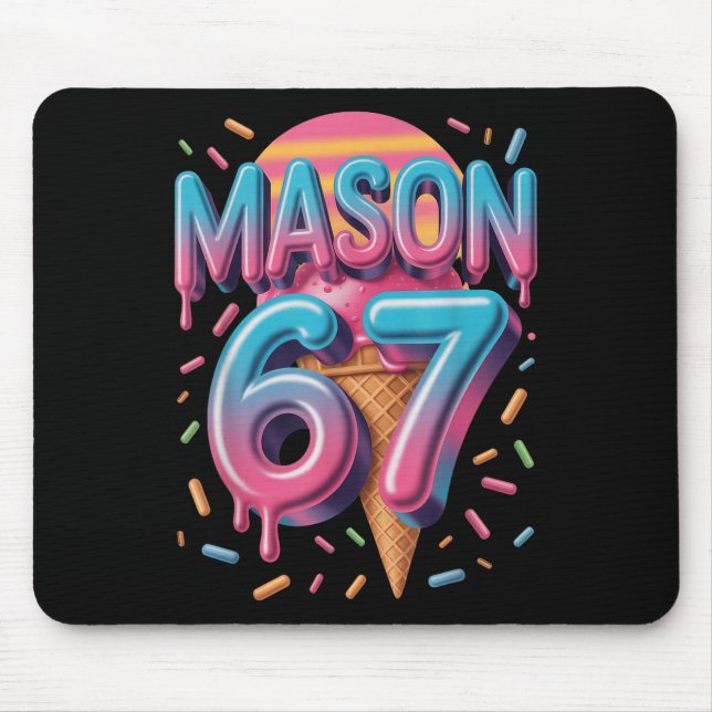 Mason 67 Meme Glass Strömmande Bysebyll _1  Musmatta (Framsidan)