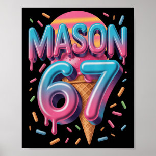 Mason 67 Meme Glass Strömmande Bysebyll _1 Poster