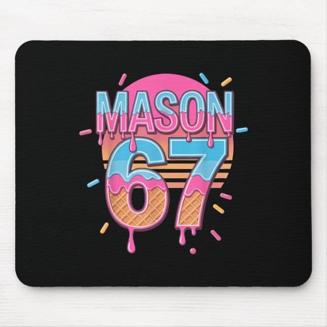 Mason 67 Meme Glass Strömmande Bysebyll  Musmatta (Framsidan)