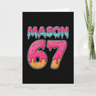 Mason 67 Rolig Glass Sex Sju Meme Män Kvinnor Kort