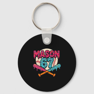 Mason 67 Rolig Ice Cream Drip Sälj Meme Grafisk Nyckelring