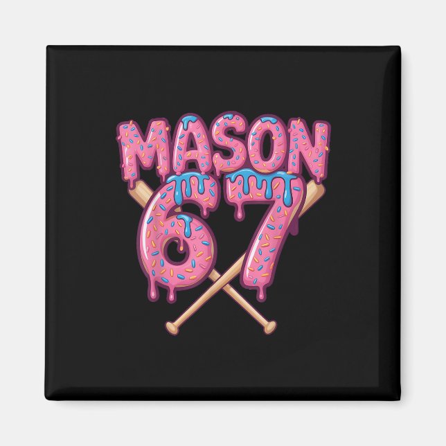 Mason 67 Roligt Glass Dropp Bysebyll Meme  Magnet (Framsidan)