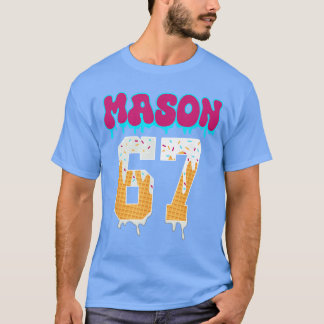 Mason 67 Roligt Glass Droppande Baseball Glass D T Shirt
