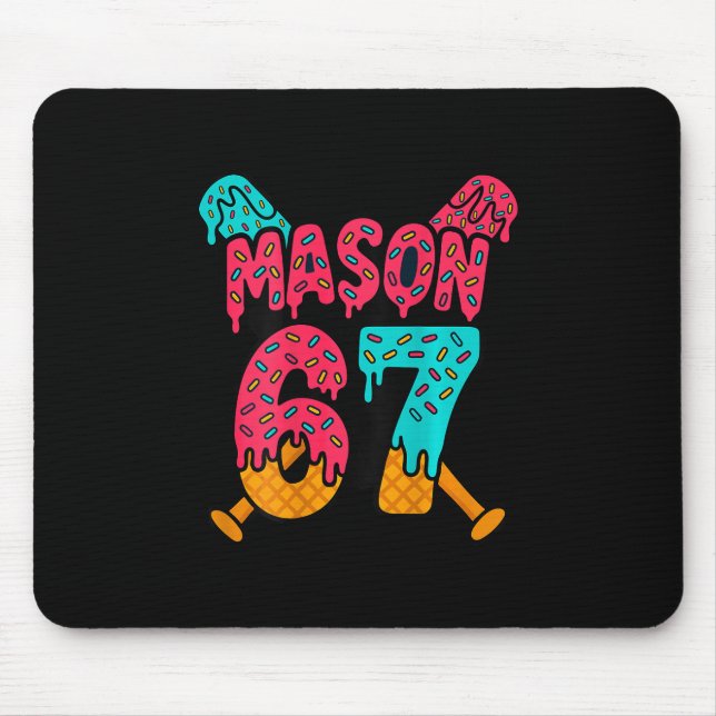 Mason 67 Roligt Ice Cream Drip Sälj Meme Design 1  Musmatta (Framsidan)