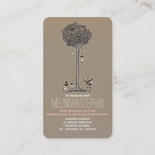 Mason Burk Affärskort Visitkort (Framsida)