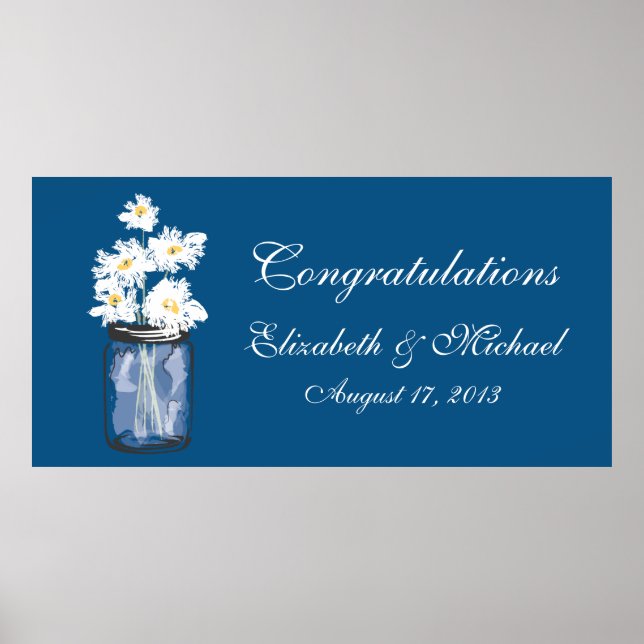 Mason Burk and White Daisys Banner Poster (Framsidan)