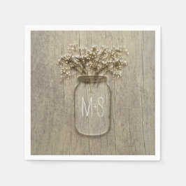 Mason Burk Baby's Bandeustic Bröllop Pappersservett