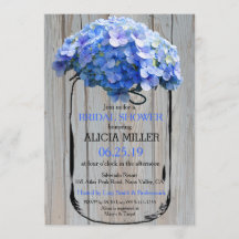 Mason Burk Barnwood Blue Hydrangeas Möhippa