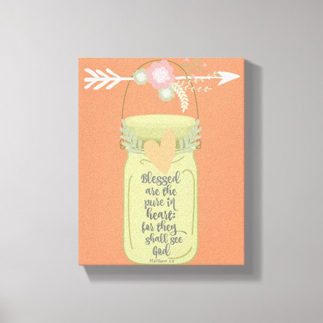 Mason Burk Bible Verse Canvastryck (Framsida)