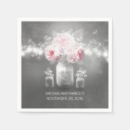 Mason Burk Bröllop Pappersservett