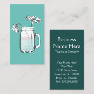 Mason burk daisy affärskort visitkort