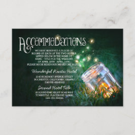 Mason burk-filtar bröllop-inkvarteringskort tilläggskort