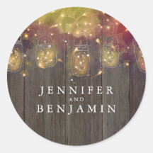 Mason Burk Fireflies Rustic Bröllop