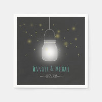 Mason Burk Fireflies Rustic Modern Bröllop
