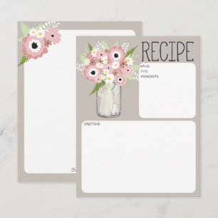 Mason Burk Flowers-receptkort Inbjudningar