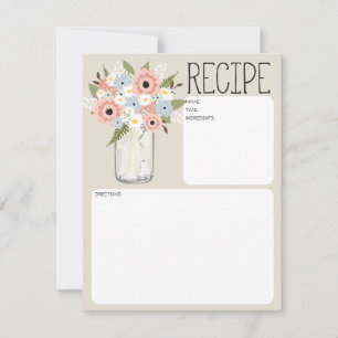 Mason Burk Flowers-receptkort Inbjudningar