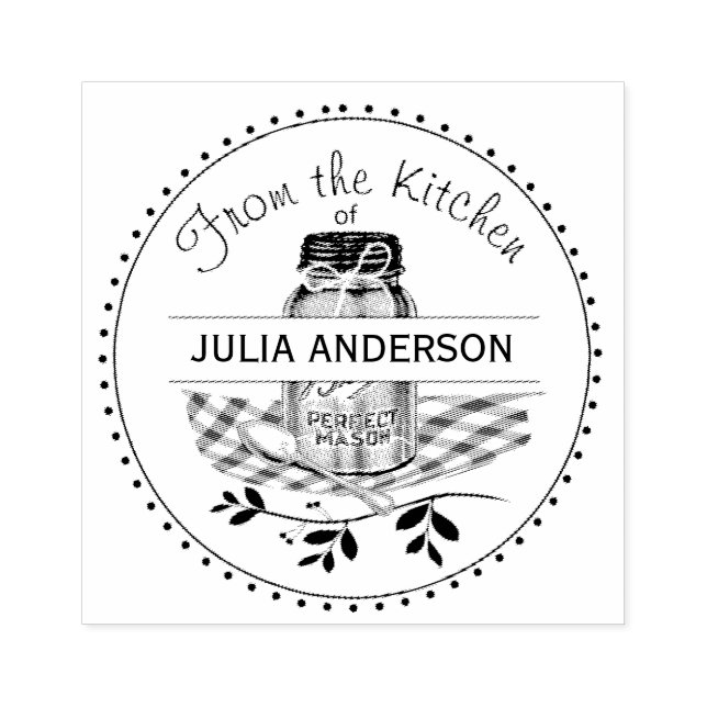 Mason Burk från köket Stämpel (Tryck)