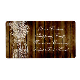 Mason Burk Frimärke om Mörk Wood Plank Fraktsedel