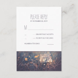 Mason Burk Ljus Rustic Bröllop OSA Card Kort