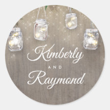 Mason Burk Ljus Rustic Bröllop