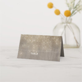 Mason Burk Ljus Rustic Placeringskort