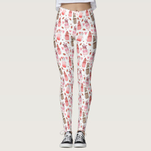 Mason Burk Milkshakes Valentine Mönster Leggings