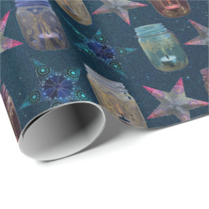 Mason Burk och Bohemian Stars Mönster Presentpapper