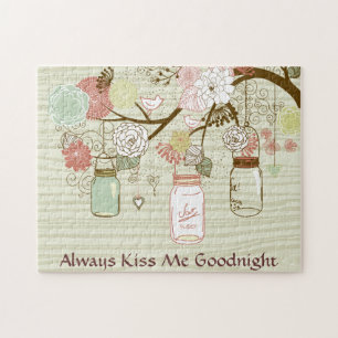 Mason Burk och Flowers - Kiss Me Goodnight Pussel