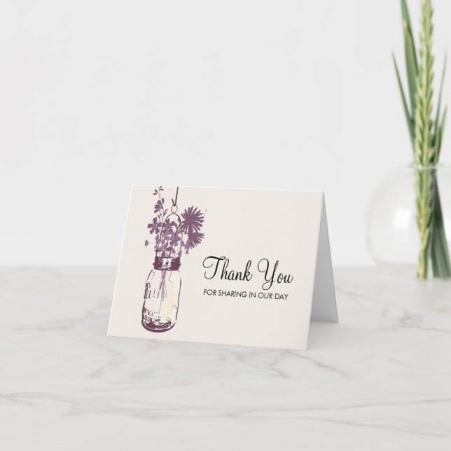 Mason Burk och Wildblommor Tack (Framsida)