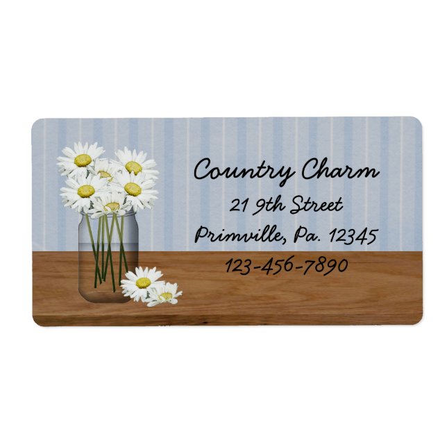 Mason Burk of Daisys-etikett Fraktsedel (Framsidan)