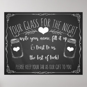 Mason burk pub skriver under bröllop-chalkboard poster