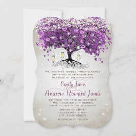 Mason Burk Radiant Lila Bröllop Inbjudningar