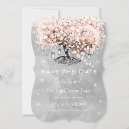 Mason Burk Rosa Chalkboard Heart Löv Träd Inbjudningar