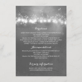 Mason Burk Rustic Bröllop Information Tilläggskort