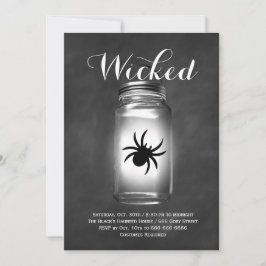 Mason Burk Spider Halloween-inbjudan Inbjudningar