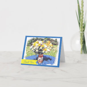Mason Burk Summer Blommigt Bouquet Tack Kort