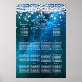 Mason Burk under sittkartan i Stars Bröllop Poster