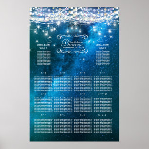 Mason Burk under sittkartan i Stars Bröllop Poster