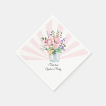 Mason burk, vuxen födelsedag, bröllop, blommigt