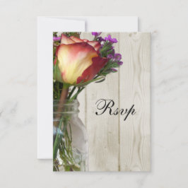 Mason Burk w/Ro och Wildblommor OSA Kort