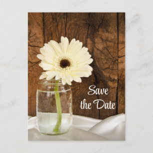 Mason Burk White Daisy Quinceañera Spara datum Meddelande Vykort
