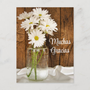 Mason Burk White Daisys Gracias Spain Tack Vykort