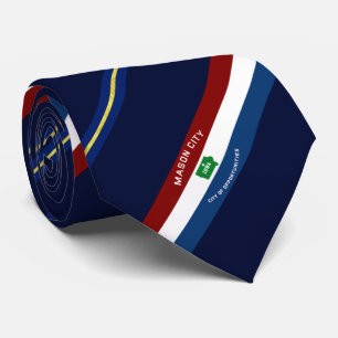 Mason City (Iowa) city flagga Neck Tie Slips