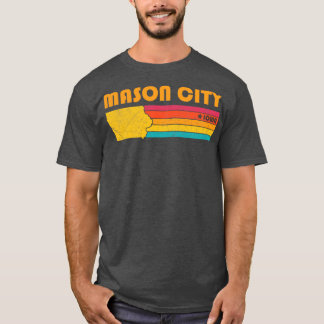 Mason City Iowa Vintage Distress Souvenir T Shirt