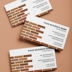 Mason Construction Brickayer Visitkort