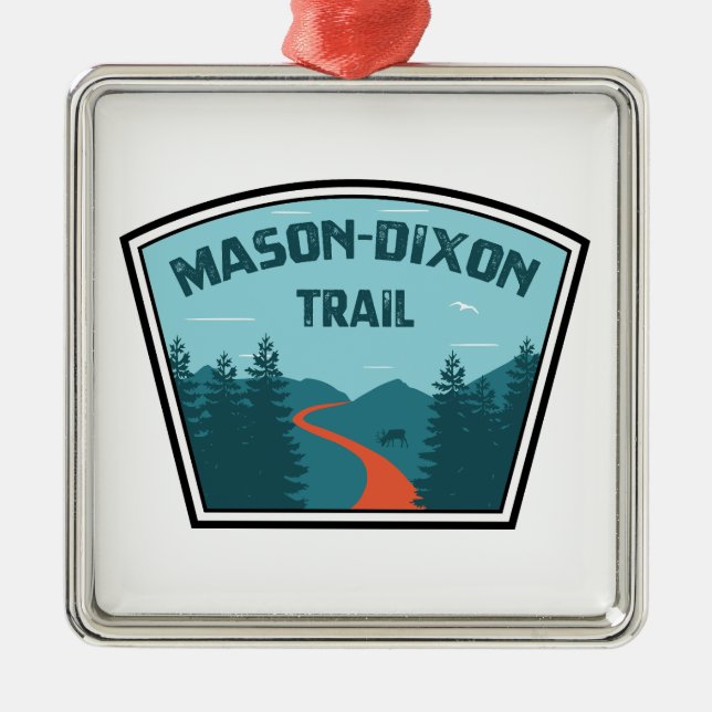 Mason-Dixon Trail Julgransprydnad Metall (Framsidan)