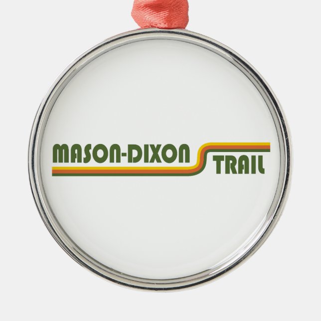 Mason-Dixonleden Julgransprydnad Metall (Framsidan)